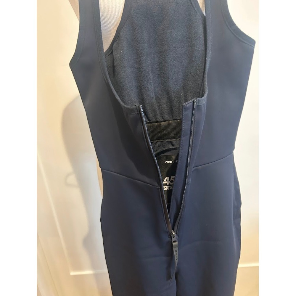 ASOS 4505 Ski Scoop Front All in One Navy With Zipper Stirrup Women's Size 2 - Picture 5 of 13